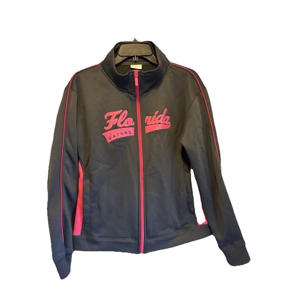 Jansport Tops - Jansport‎ Womens L Gray Pink Florida Gators UF Fleece Lined Full Zip Jacket